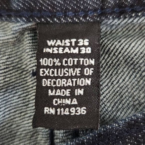 Alfani Straight Leg Jeans Size 36X30 - Picture 7 of 9